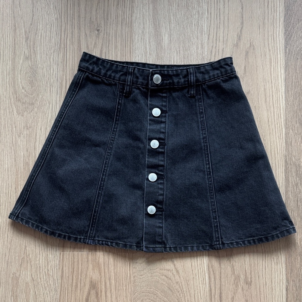 Denim black skirt